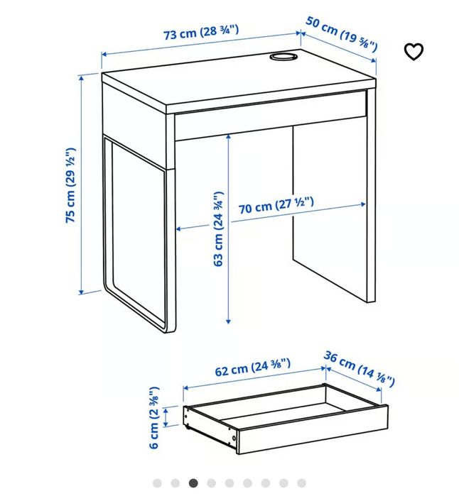 Secretária IKEA 1 Gaveta