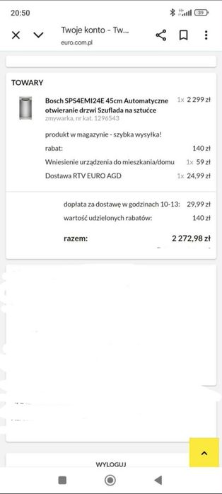 Zmywarka Bosch Serie 4.  45cm