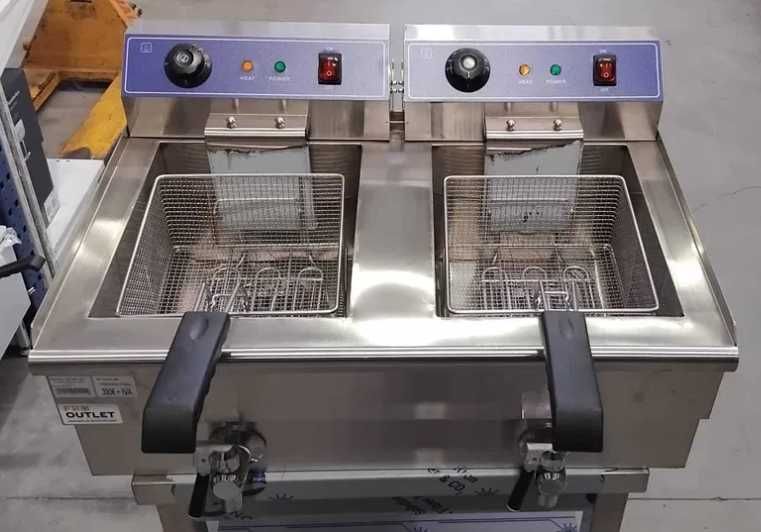 Fritadeira Elétrica Dupla 16+16L - NOVA