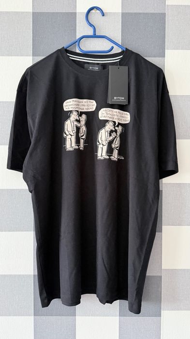 T-Shirt Bytom z grafiką Andrzeja Mleczko - Rozmiar L