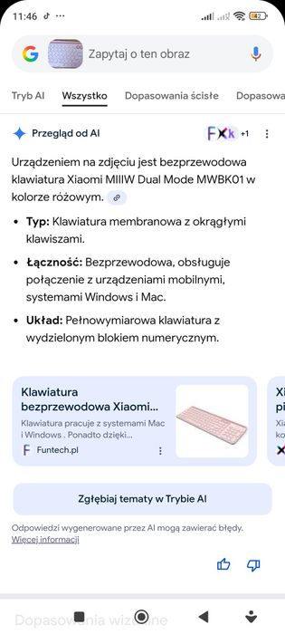 Klawiatura bezprzewodowa Xiaomi Dual