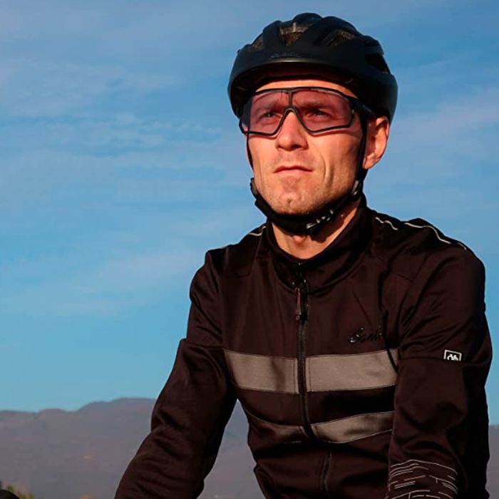 Okulary rowerowe/sportowe fotochromowe czarne