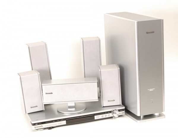 Leitor de DVD com sistema de som Home Cinema