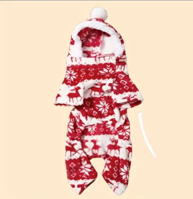 Костюм з капюшоном для собаки. Одяг для тварин. Комбез для тварин.