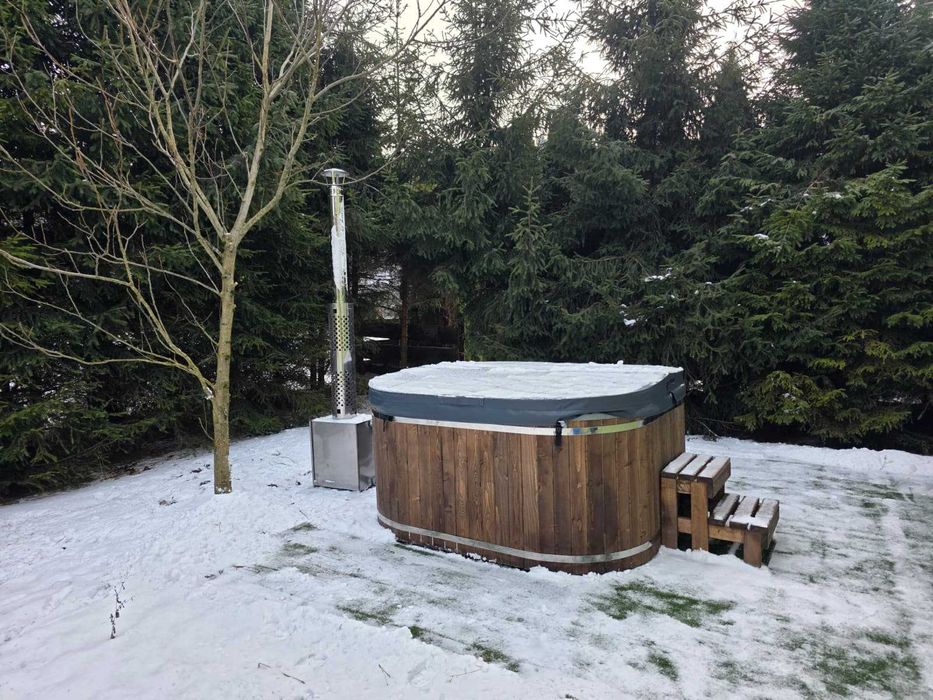 Domek z jacuzzi, z balią Bieszczady, Lesko