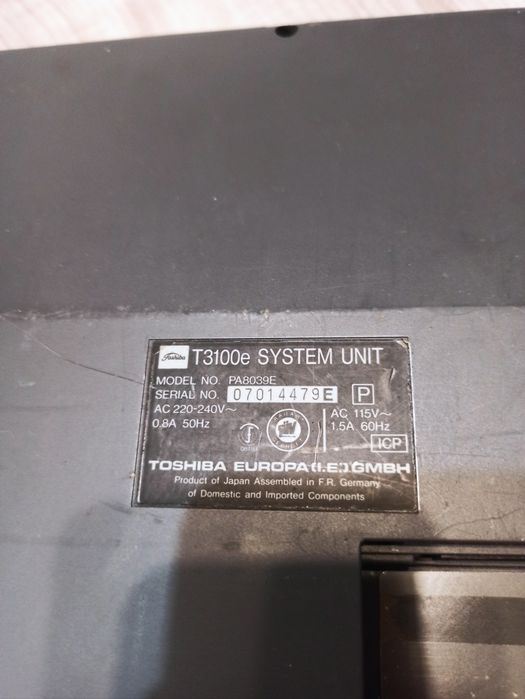Toshiba T3100/40 retro