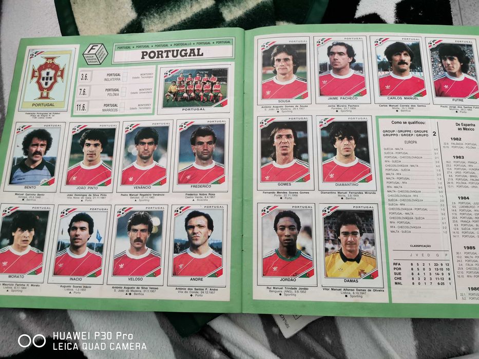 Cardeneta do campeonato do mundo de 86
