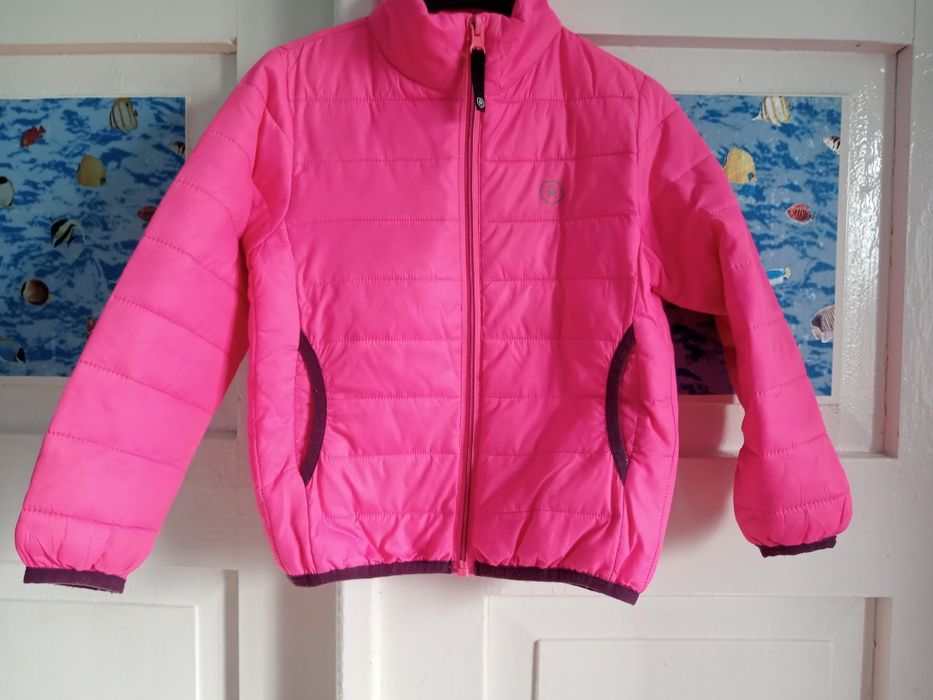 Kurtka przejściowa dziewczęca różowa 104