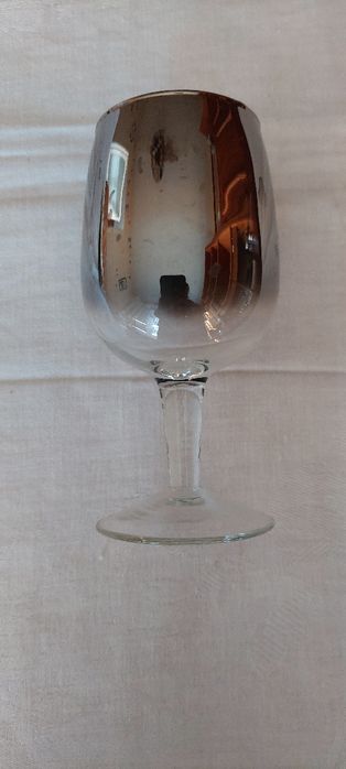 Kieliszki do wina 5 sztuk platyna Krosno PRL