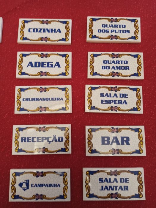 23 Azulejos decorados 10x5cm