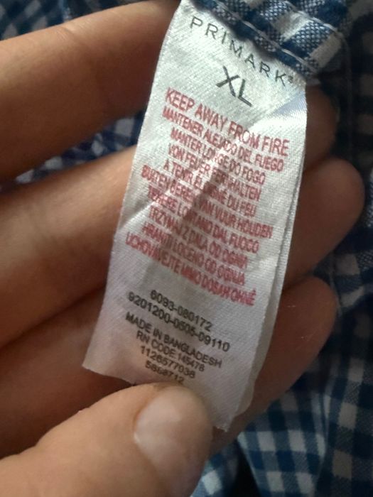 Primark – miękka koszula w kratę, rozmiar XL