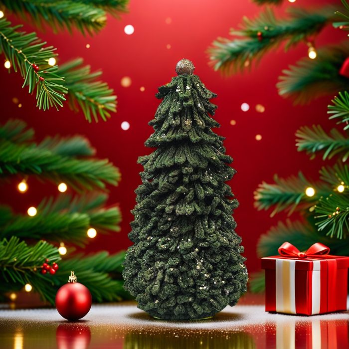 Шикарные новогодние ёлочки ручной работы