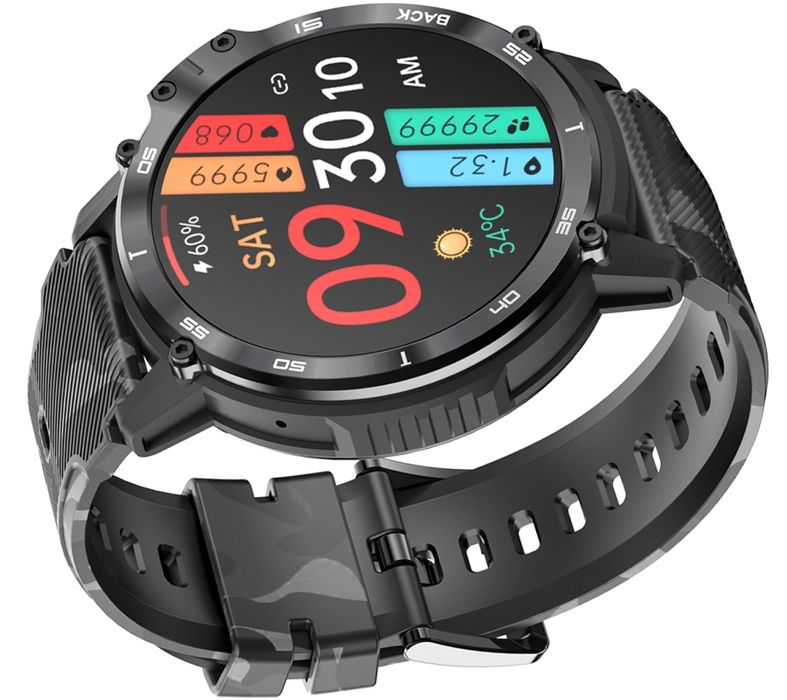 smartwatch męski rubicon rncf08 black/moro smarub232