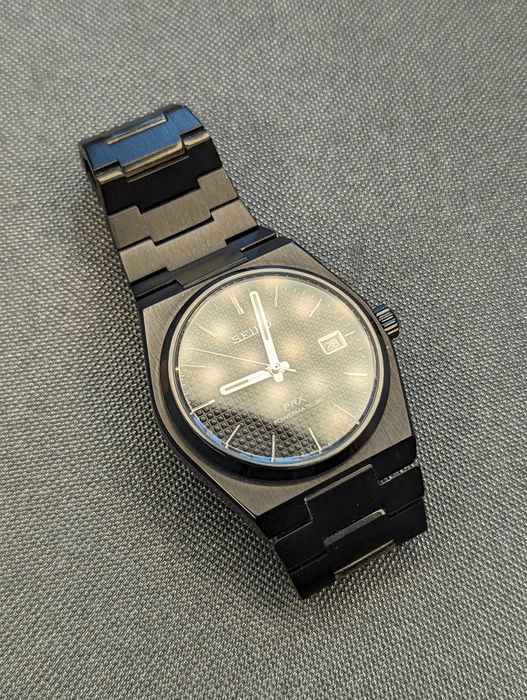 Seiko Black stealth mod Seikot Trx