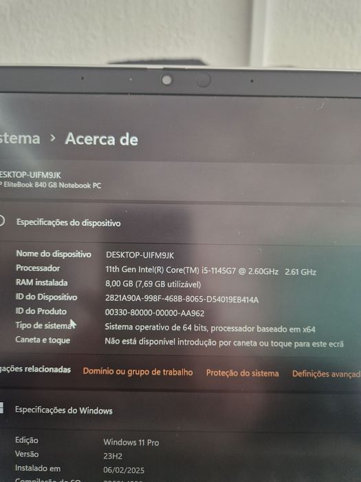 Hp elitebook 840 G8 i5 11ªGeração, DESDE 30€ MÊS loja em Guimarães