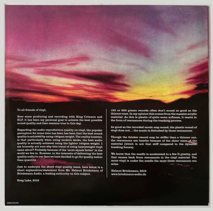 LP Emerson Lake & Palmer – Trilogy. NOVO, mas não selado.