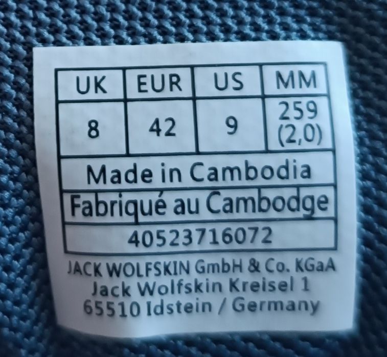 Buty Jack Wolfskin Wodoodporne Trekking Outdoor r. 42