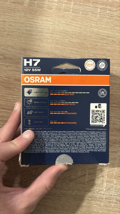 Lampadas OSRAM H7 Cool Blue “intense”