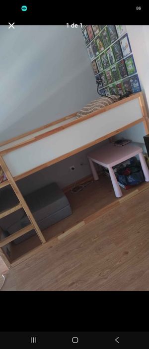 Cama ikea como nova com colchao