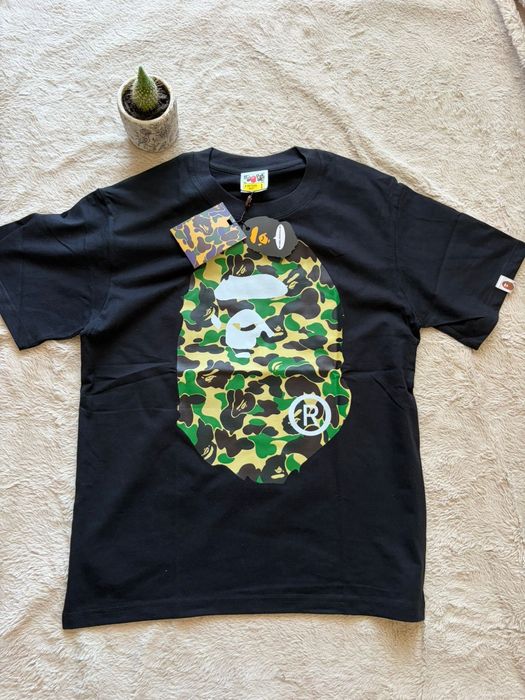 T-shirt BAPE preta e verde