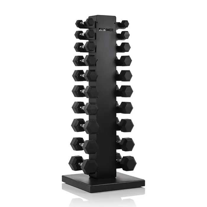 Zestaw hantli HEX 1-10 kg ze stojakiem HAMMER # Salon z ekspozycją