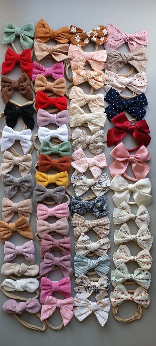 Пов'язки для дівчинки, пов'язки дитячі, бантики, великий асортимент.