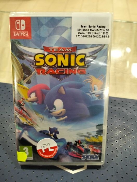 Team Sonic Racing NOWA Nintendo Switch Sklep Ostróda