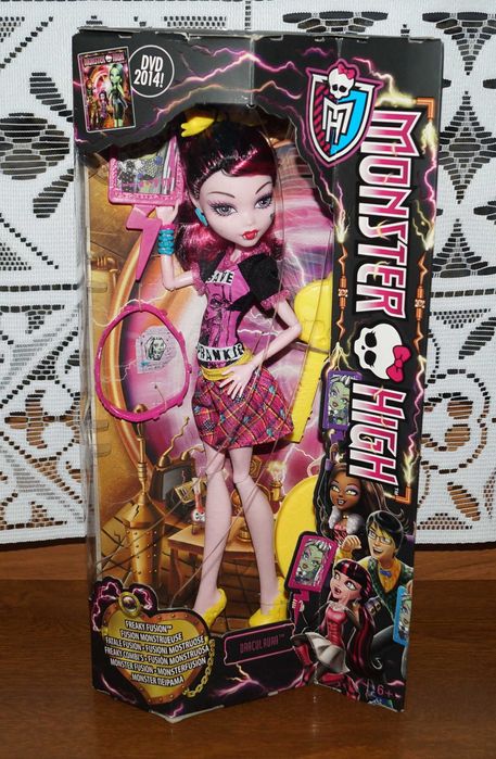 Monster High DRACULAURA Freaky Fusion: Save Frankie! lalka NOWA
