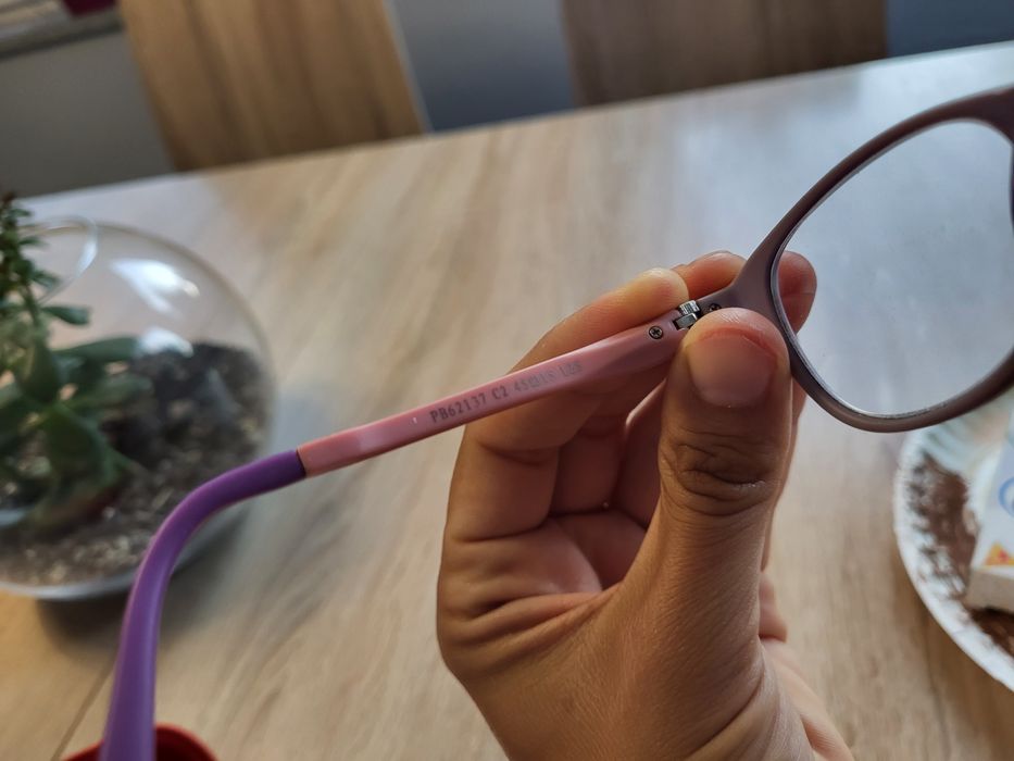 Okulary korekcyjne elastyczne oprawki dziewczęce 5-7 lat