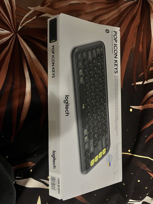 Клавіатура бездротова logitech pop icon keys graphite ukr (920-013157)