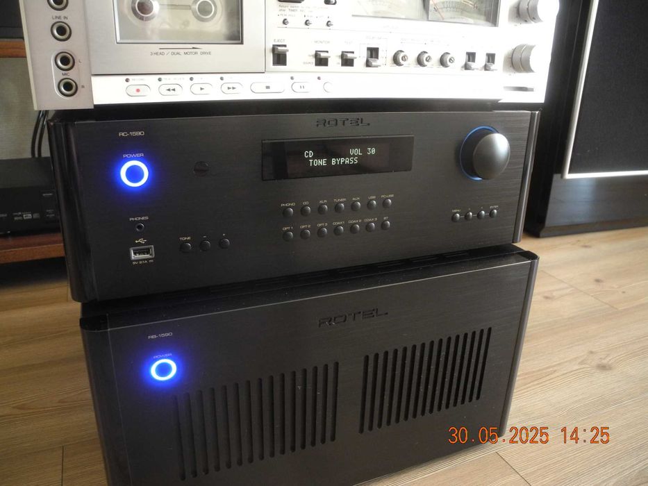 Rotel RC+RB 1590/AIWA AD-6900 /Dynaudio /Denon AVRX6300H/REL Storm III