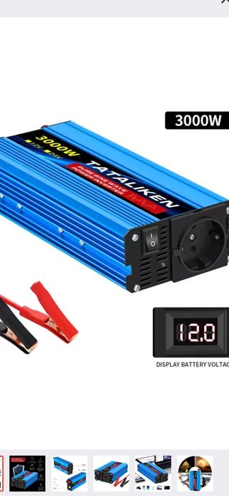 Інвертор TATALIKEN 3000W 12-220v Pure Sine Wave (Чистий синус) инверто