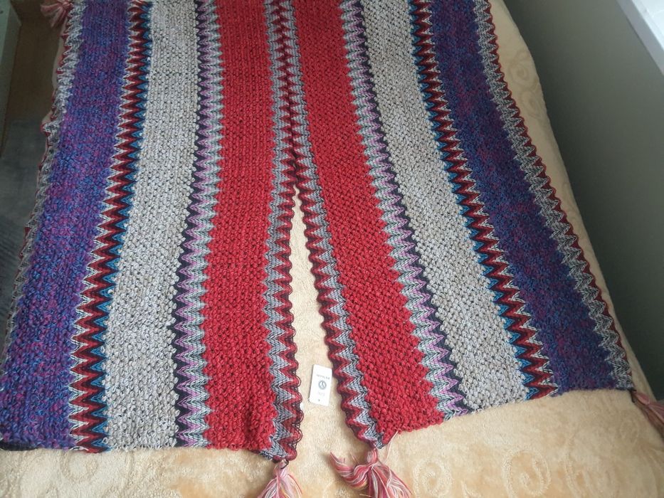 Ponczo damskie multikolor