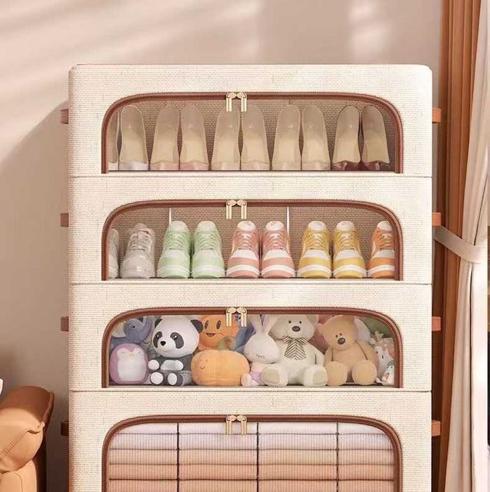Pokrowiec organizer na buty pościel ubrania ze stelażem Premium 38L