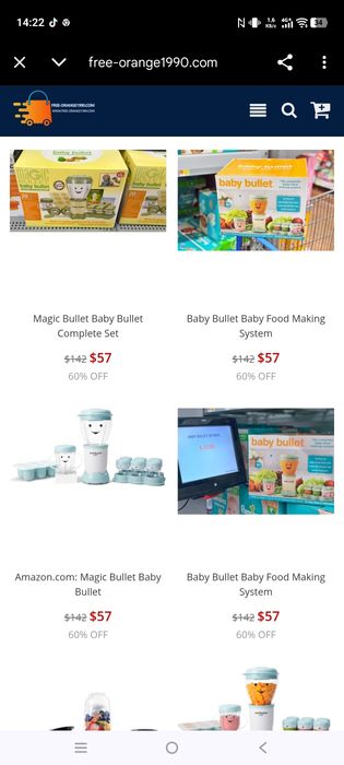 Дитячий блендер Baby bullet