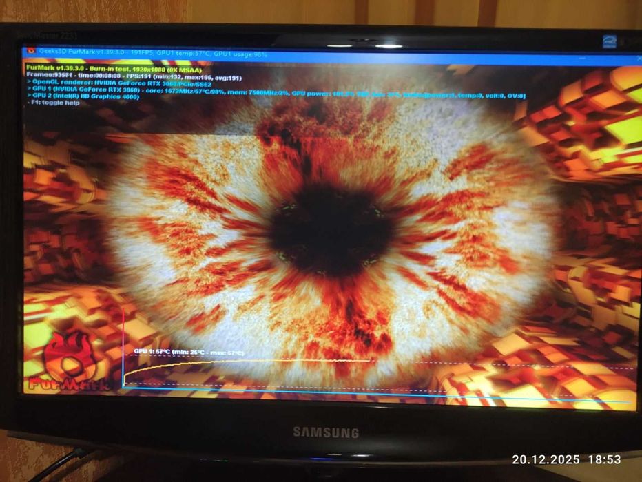 Продам Відеокарту MSI GeForce RTX 3060 GAMING X TRIO