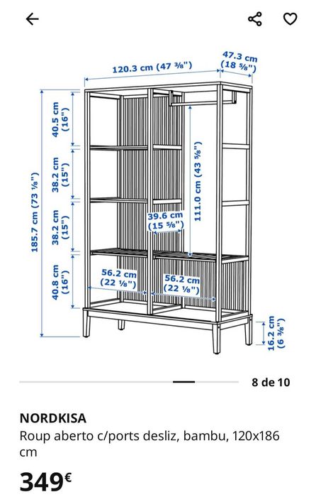 Móvel IKEA Bambu