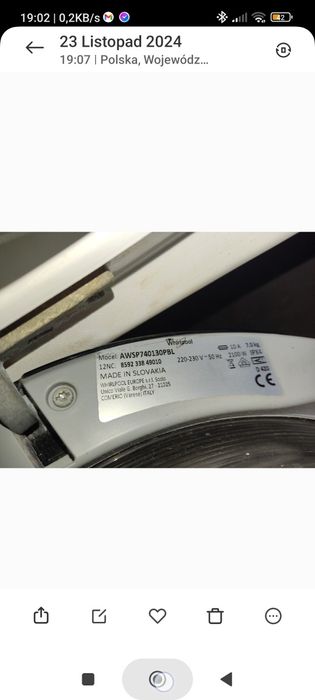 AWSP740130PBL Whirpol  pralka Tychy