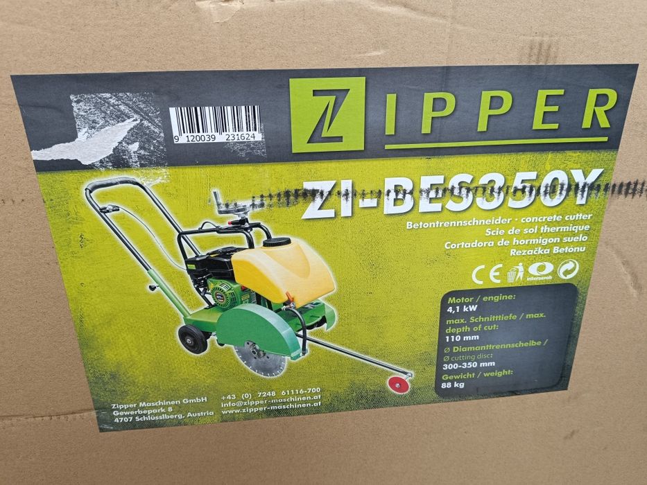Przecinarka spalinowa do betonu asfaltu zipper