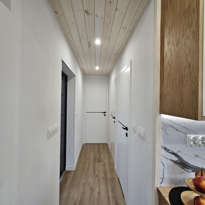 Domek mobilny na kołach Nowy Wyposażony drewniany na zgłoszenie