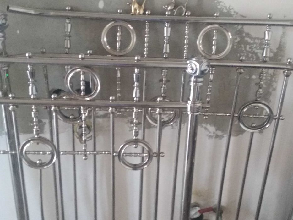 Кровать железная старинная весь 80кг тяж метал