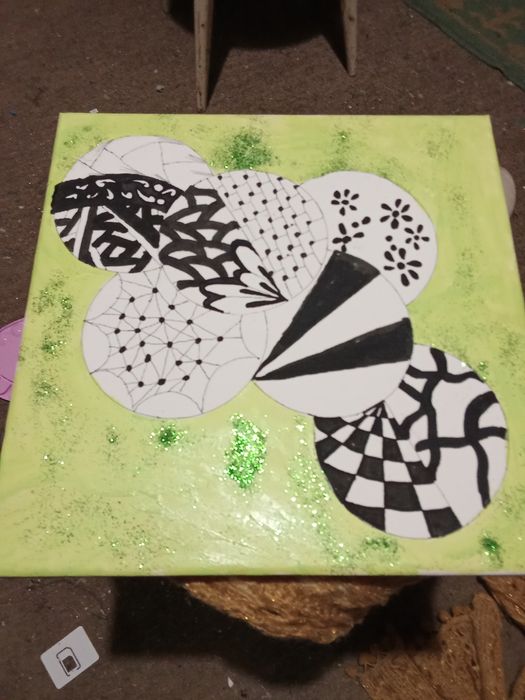 Quadro pintado em acrílico