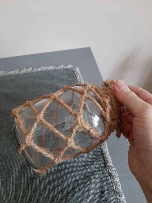 Wazonik butelka boho dekoracja