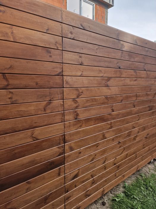 Ogrodzenie tarasowe płot z desek