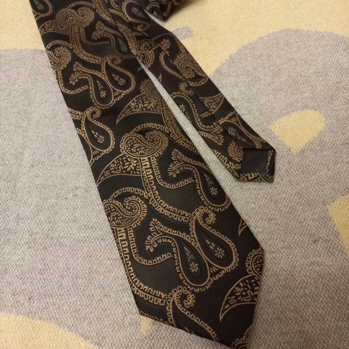 Винтажный галстук  в принт ШЕЛК краватка чоловіча краватка