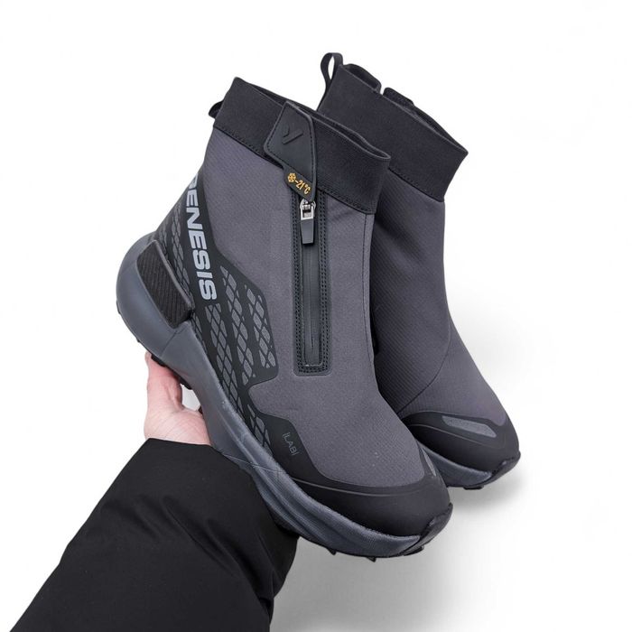 Зимові чоловічі черевики Terrex Free Hiker Gore-Tex сірі (Водостійкі!)