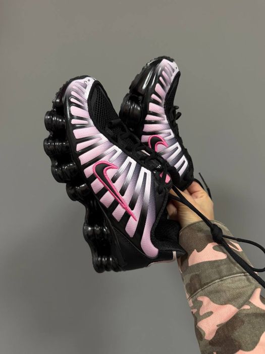 36-41 р кросівки Nike Shox Pink Black