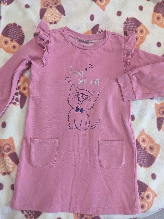 Сукня на флісі для дівчинки