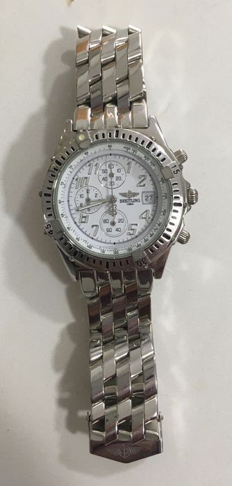 Relógio cronógrafo quartz em aço