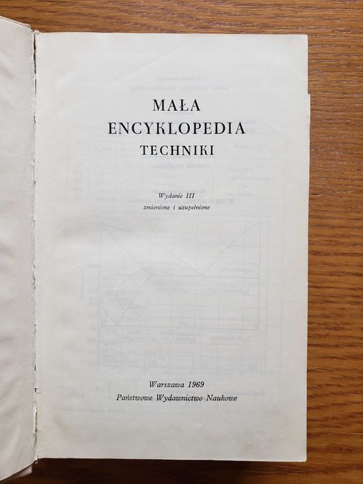 Mała encyklopedia techniki. PWN Warszawa 1969